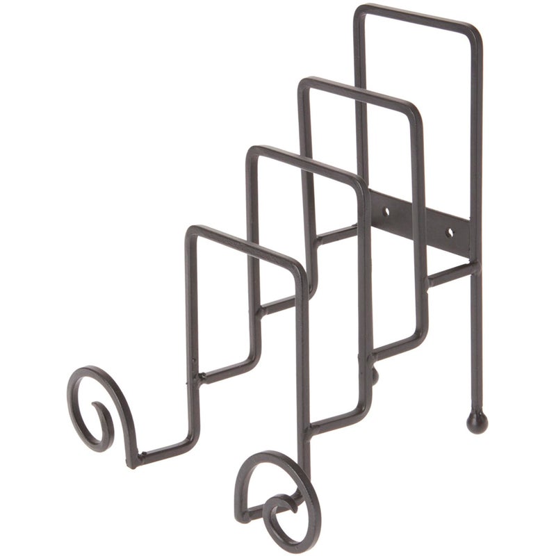 Bard's Wrought Iron 4 Plate Table Stand, 8.5" H x 7" W x 6.25" D (For 6" - 9" Plates) - Image 1